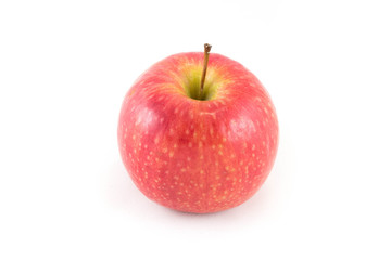 red apple with white background