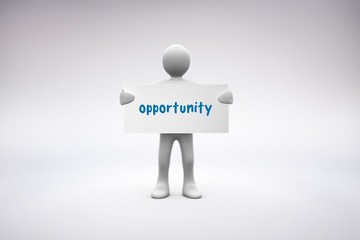 Opportunity  against grey background