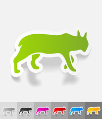 realistic design element. lynx