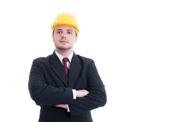 Confident and successful contractor, foreman, or architect