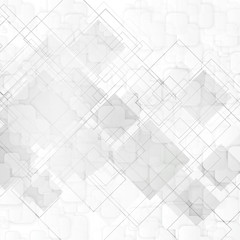 Fototapeta premium Vector white squares. Abstract background