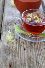 Herbal tea with linden