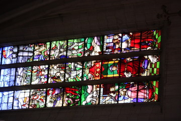 Vitraux de la Collégiale de Cléry-Saint-André 8, Pays de Loire, France