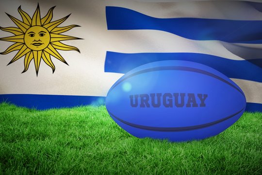 Composite image of uruguay rugby ball