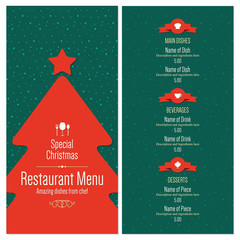 Special Christmas festive menu design - 91562769