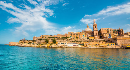 view on Valletta from the sea