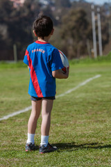 Rugbyman child
