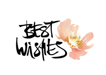 Calligraphy greeting card.