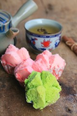 Colorful of tasty cupcakes