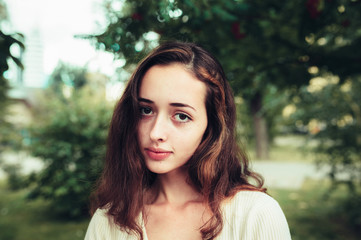 Naklejka premium Portrait of a girl