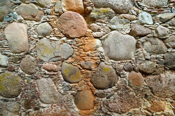 beautiful wall of ancient fence