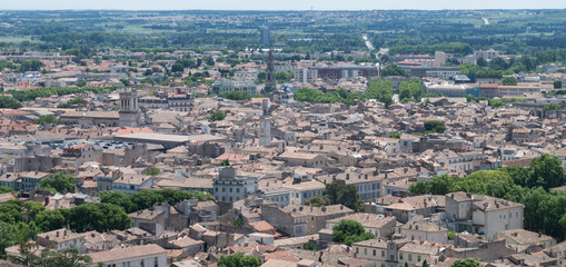 Fototapeta premium Nîmes z nieba