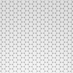 Carbon molecular structure grid background isolated on white