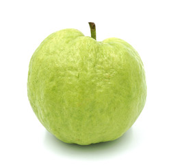 Guava on white background.