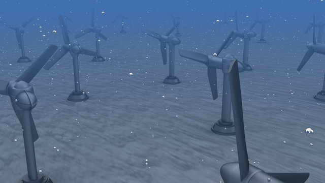 Tidal energy: generators in the ocean