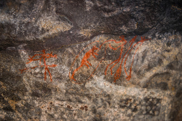 Just 24 km fom Bhopal, Satkunda has around 5000 year old rock art. Contemporary in quality and age the world Heritage site of Bhim Baithika in the east of Bhopal.