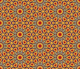 Abstract Geometric Colorful seamless background, Wallpaper design