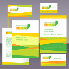 Vector logo and corporate style  energy efficiency