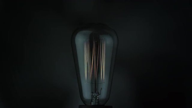Light bulb on Dark Background