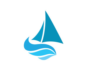 Yacht, Sailboat, And Sail Logo