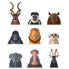 Icons of african animals1