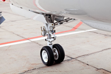 Wheel chassis of airplane
