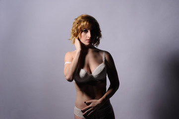 sexy woman in lingerie