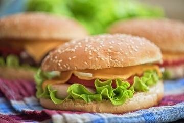 home made burgers