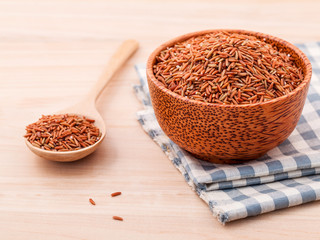 Whole grain Traditional Thai rice best rice for healthy .