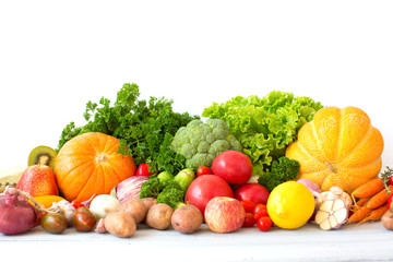Obraz na płótnie Canvas Composition with vegetables.