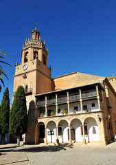 Fototapeta na wymiar Santa Maria la Mayor church, Ronda, Andalusia, Spain