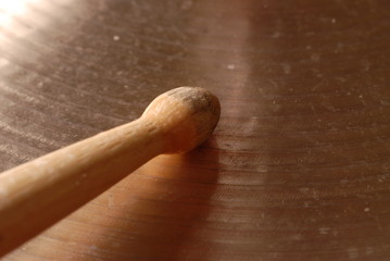 Drumstick on Cymbal