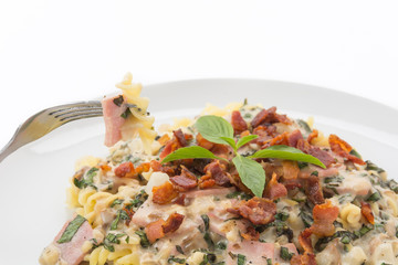penne pasta with cream sauce