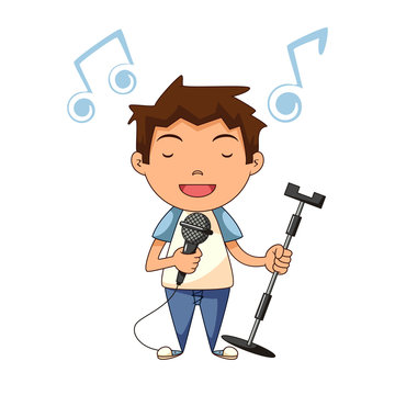 Child singing