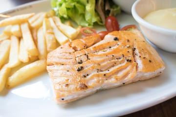 steak salmon