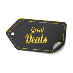 Great Deals golden Vector Icon Design