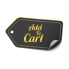 Add To Cart golden Vector Icon Design