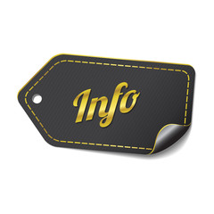 Info golden Vector Icon Design