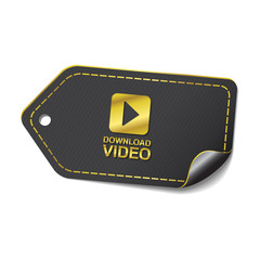 Download Video golden Vector Icon Design