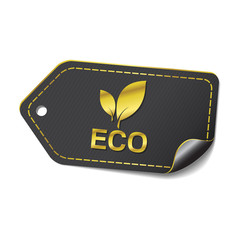 Eco Friendly golden Vector Icon Design