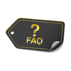 FAQ golden Vector Icon Design