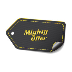 Mighty Offer golden Vector Icon Design