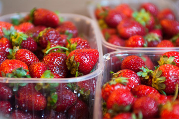 Fresh ripe strawberries