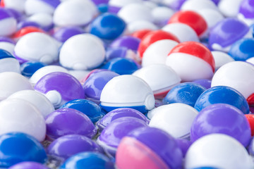 plastic ball on water