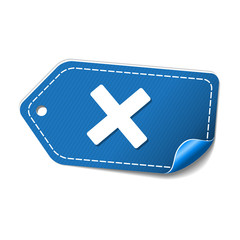 Multiply Sign blue Vector Icon Design