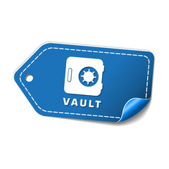 Vault blue Vector Icon Design