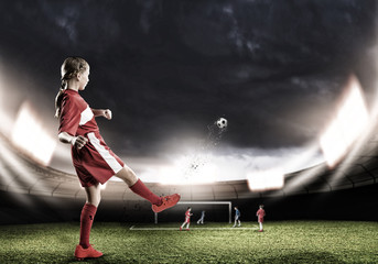 Football female player