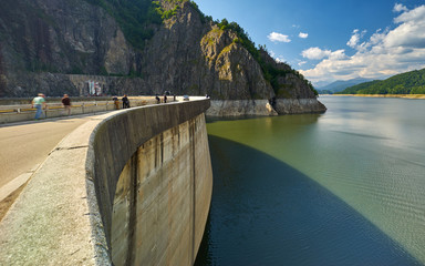 Obraz na płótnie Canvas Vidraru Dam and Lake