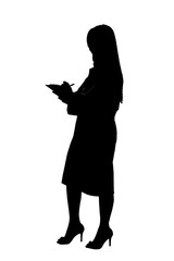 Female Asian Doctor Smiling Writing Side At Full