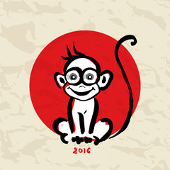 Chinese zodiac Monkey. 